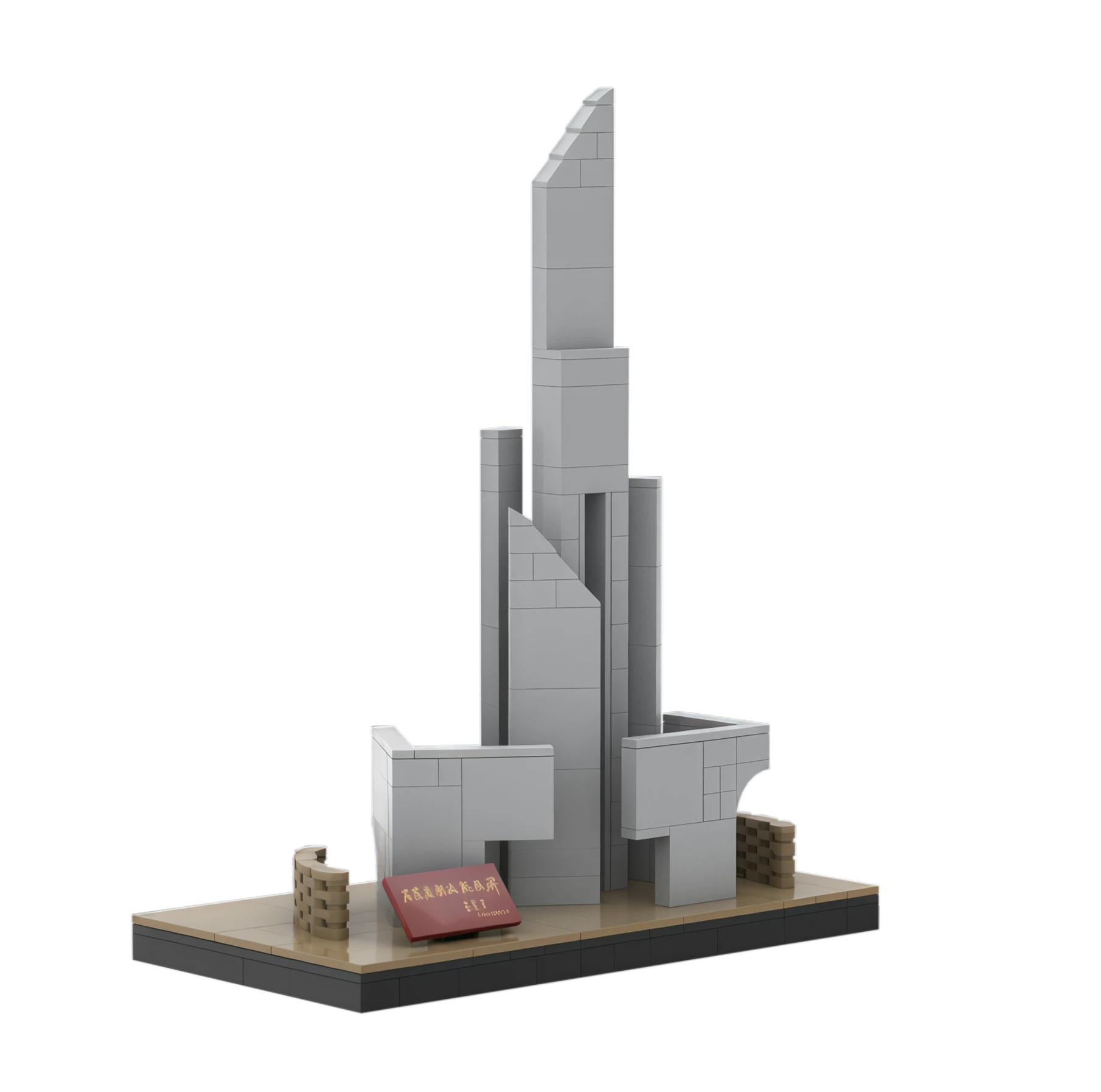 Custom Shijiazhuang Liberation Monument Building Block Set – Commemorative Historical Landmark Model (230 PCS)