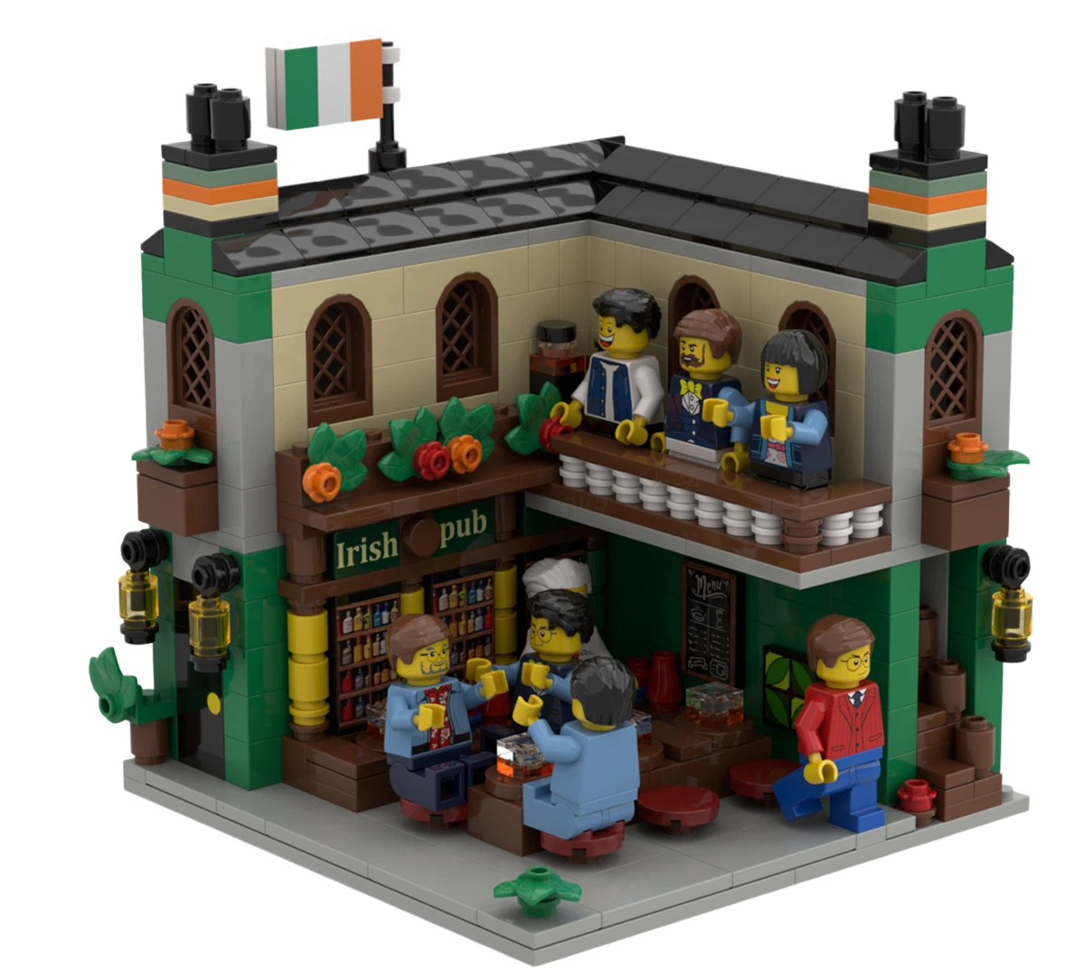Custom Irish Pub Building Block Set – Mini Bar Architecture Collection