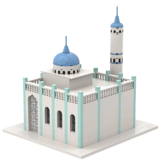 Custom European Castle Building Block Set – Mini Architectural Model Collection