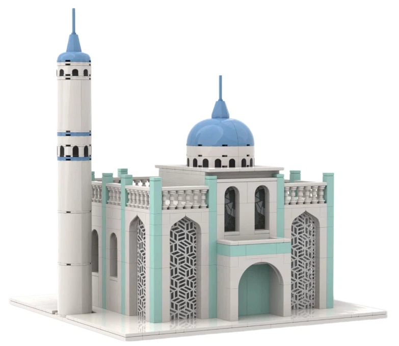 Custom European Castle Building Block Set – Mini Architectural Model Collection