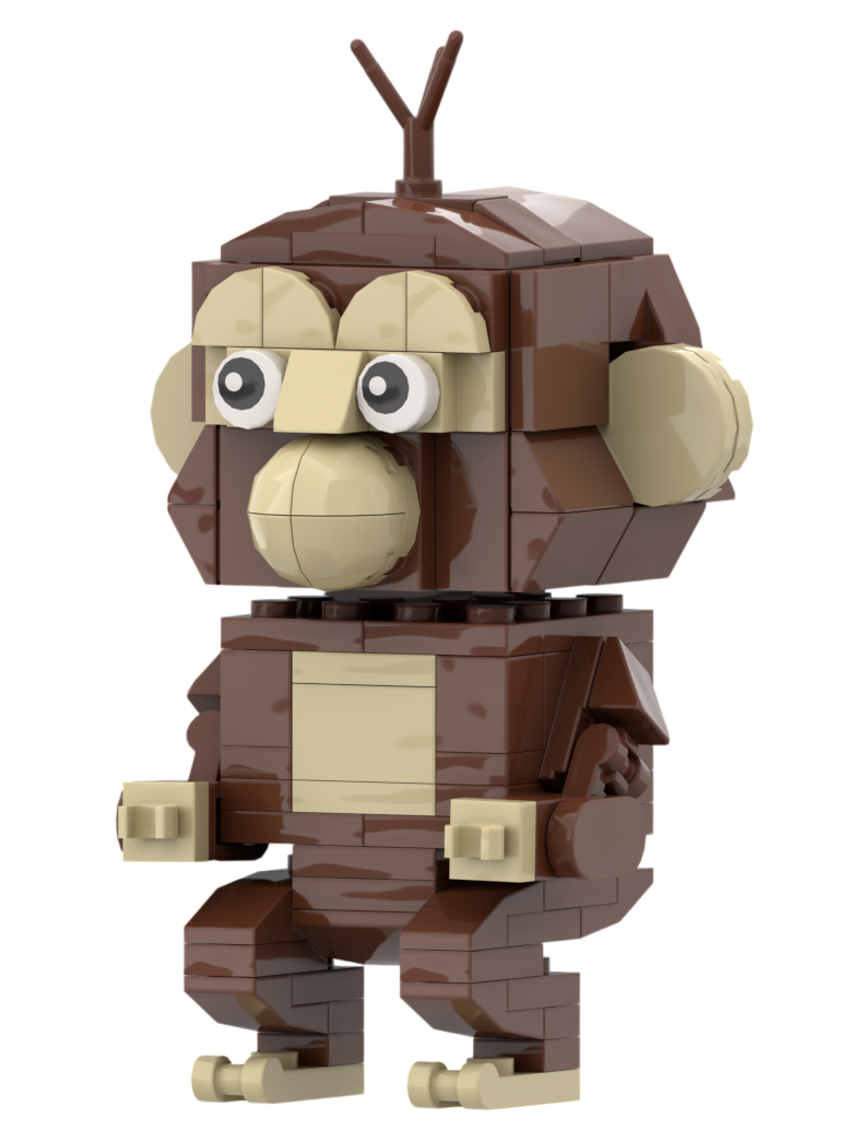 Custom Monkey Building Block Set – Mini Animal Model Collection