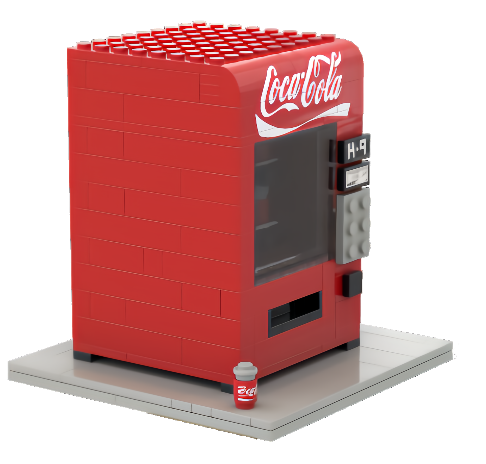 Custom Beverage Vending Machine Building Block Set – Mini Retail Display Collection