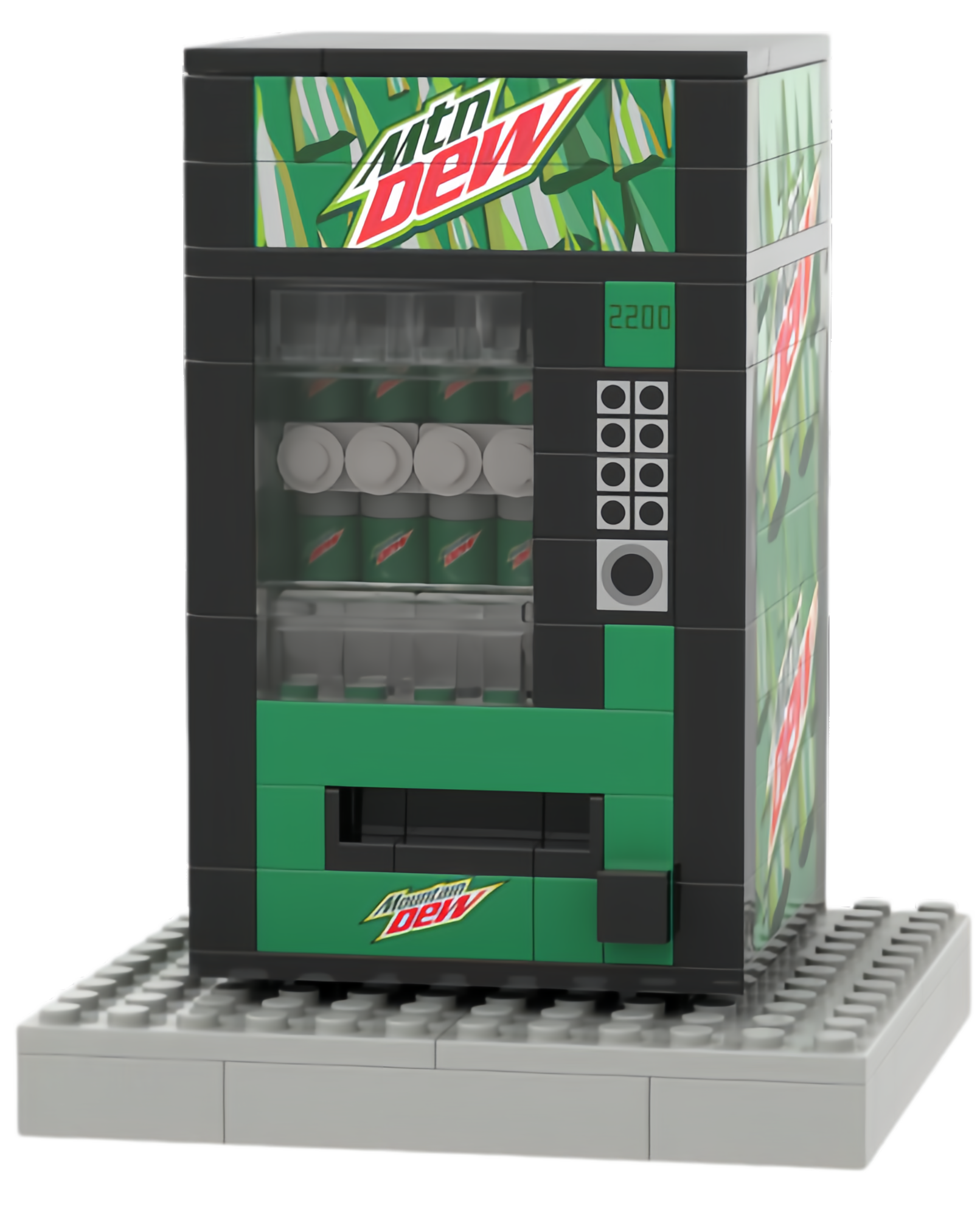 Custom Beverage Vending Machine Building Block Set – Mini Retail Display Collection