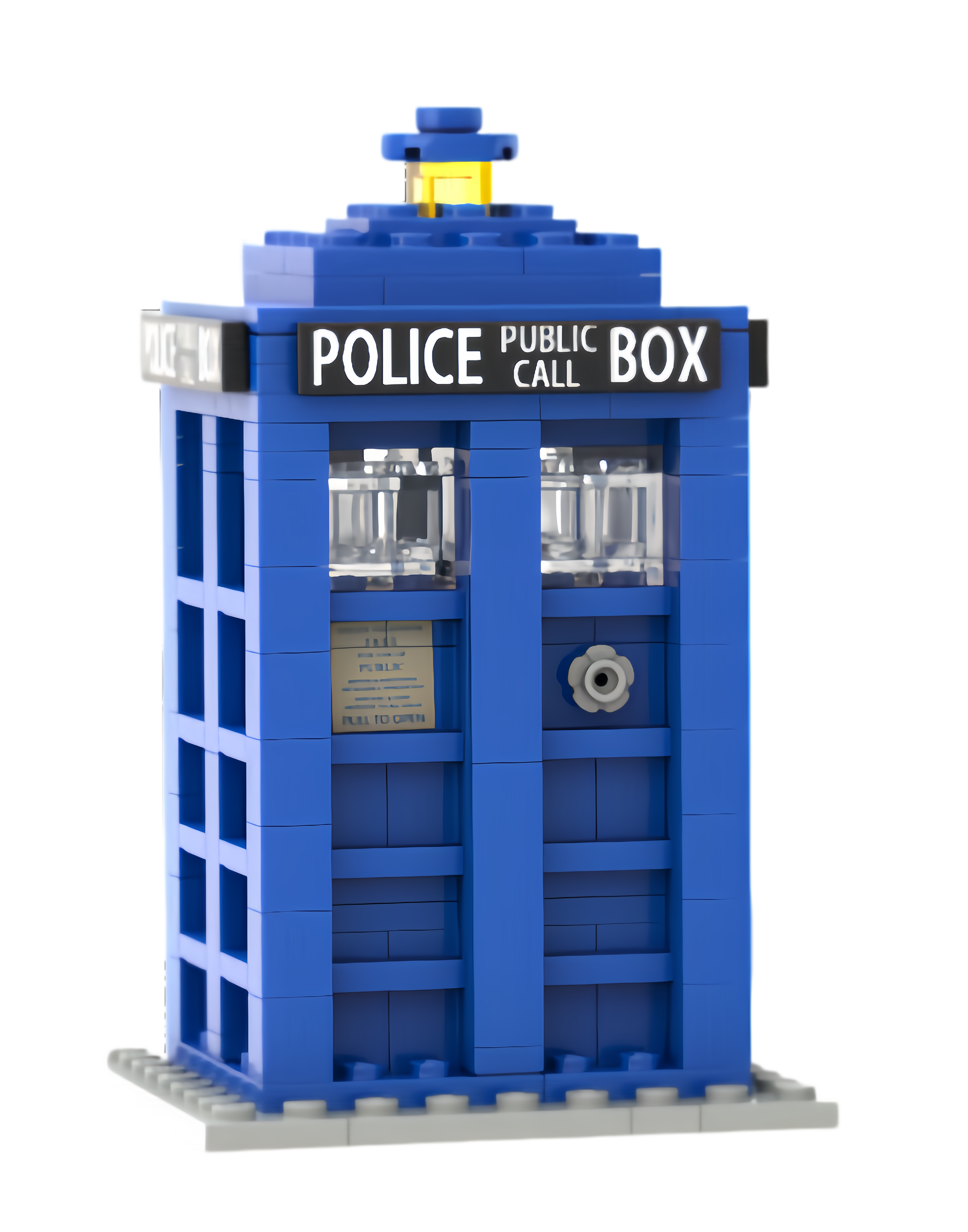 Custom Blue Police Box Building Block Set – Classic British Landmark Collection