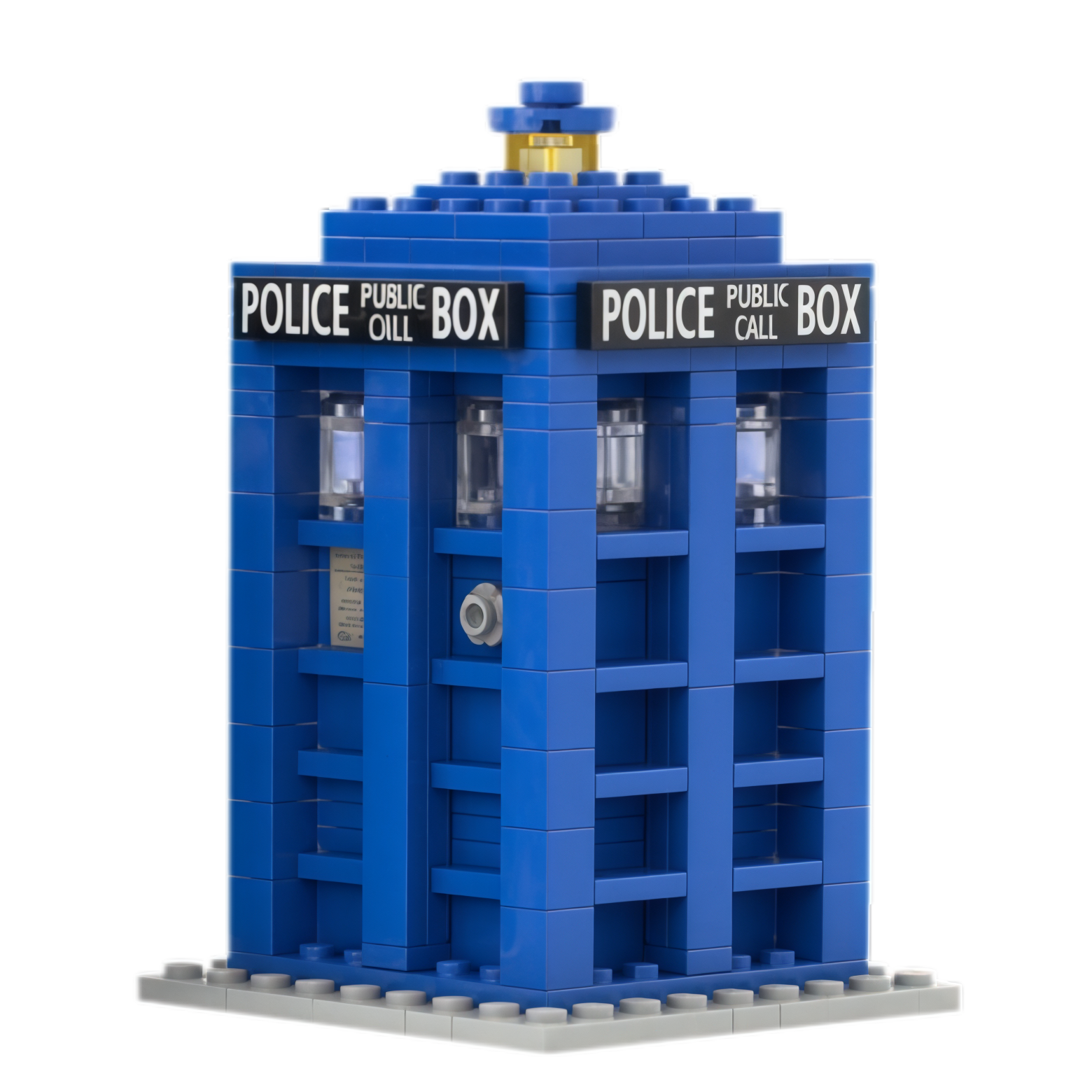Custom Blue Police Box Building Block Set – Classic British Landmark Collection