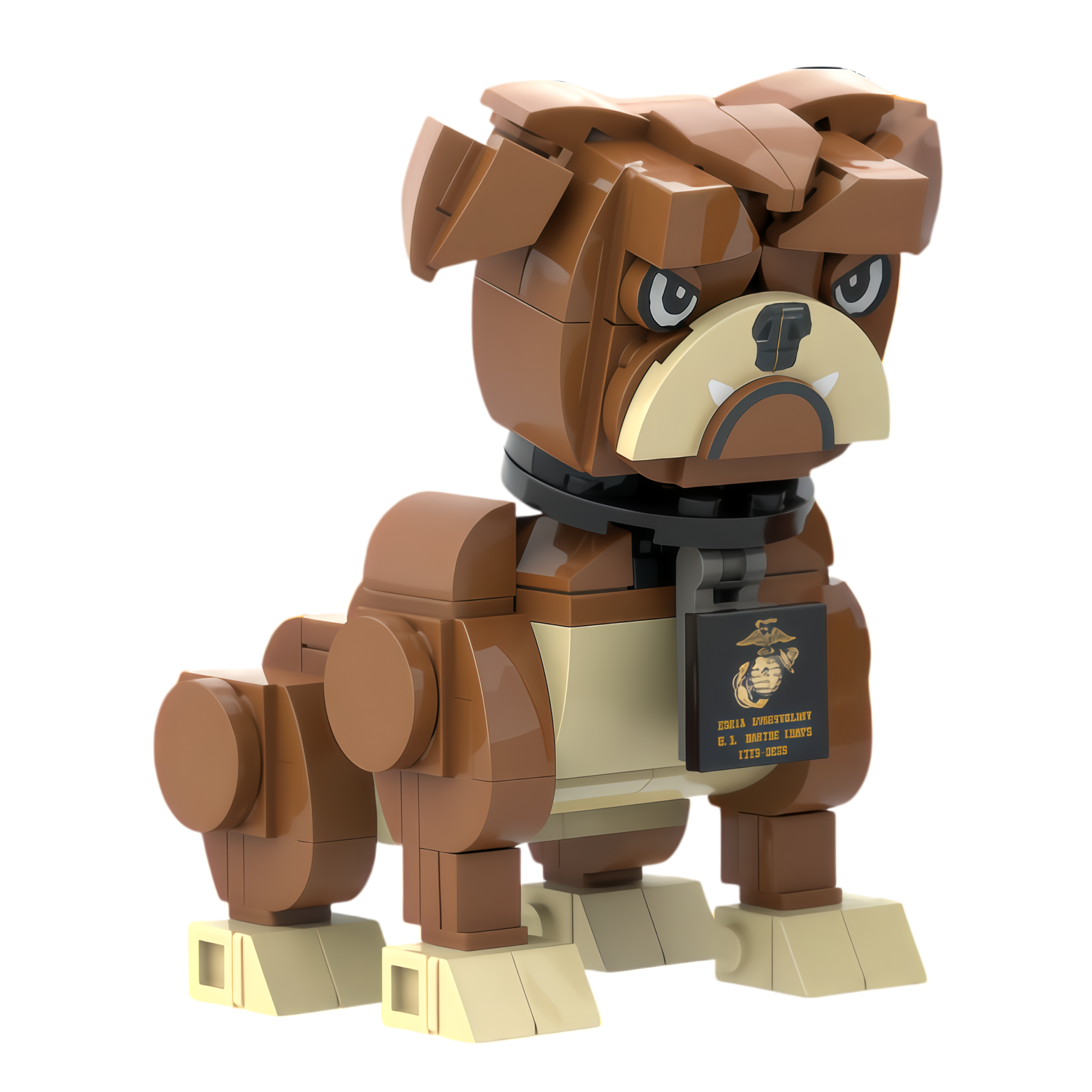 Custom Bulldog Building Block Set – Mini Dog Model Collection