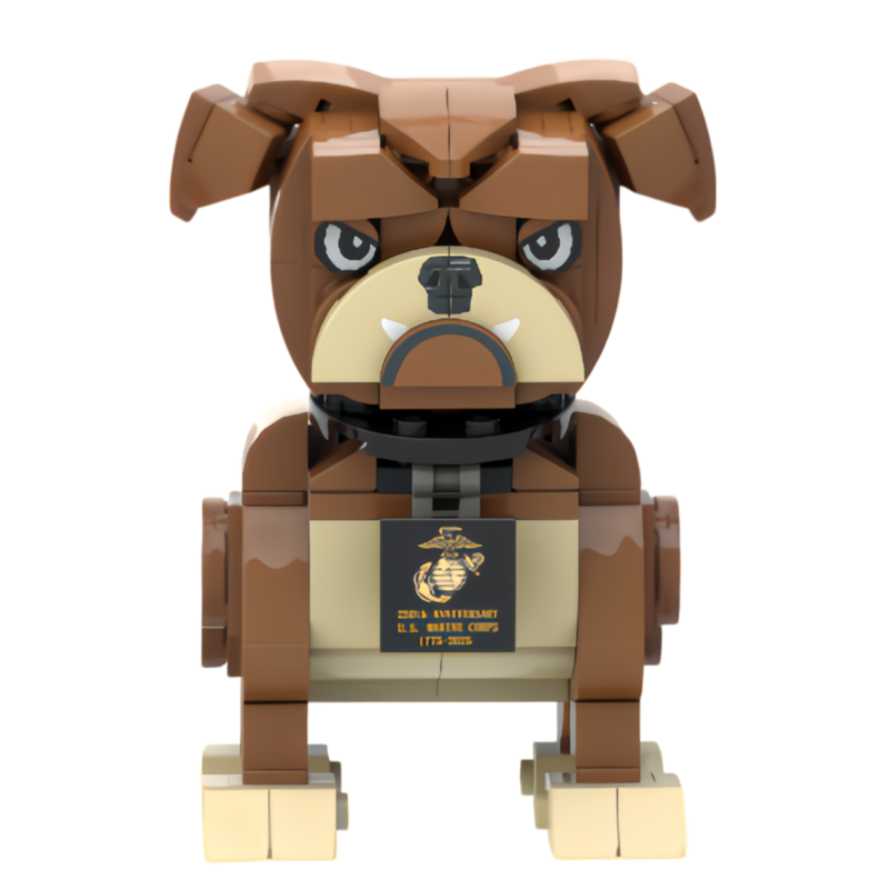 Custom Bulldog Building Block Set – Mini Dog Model Collection1