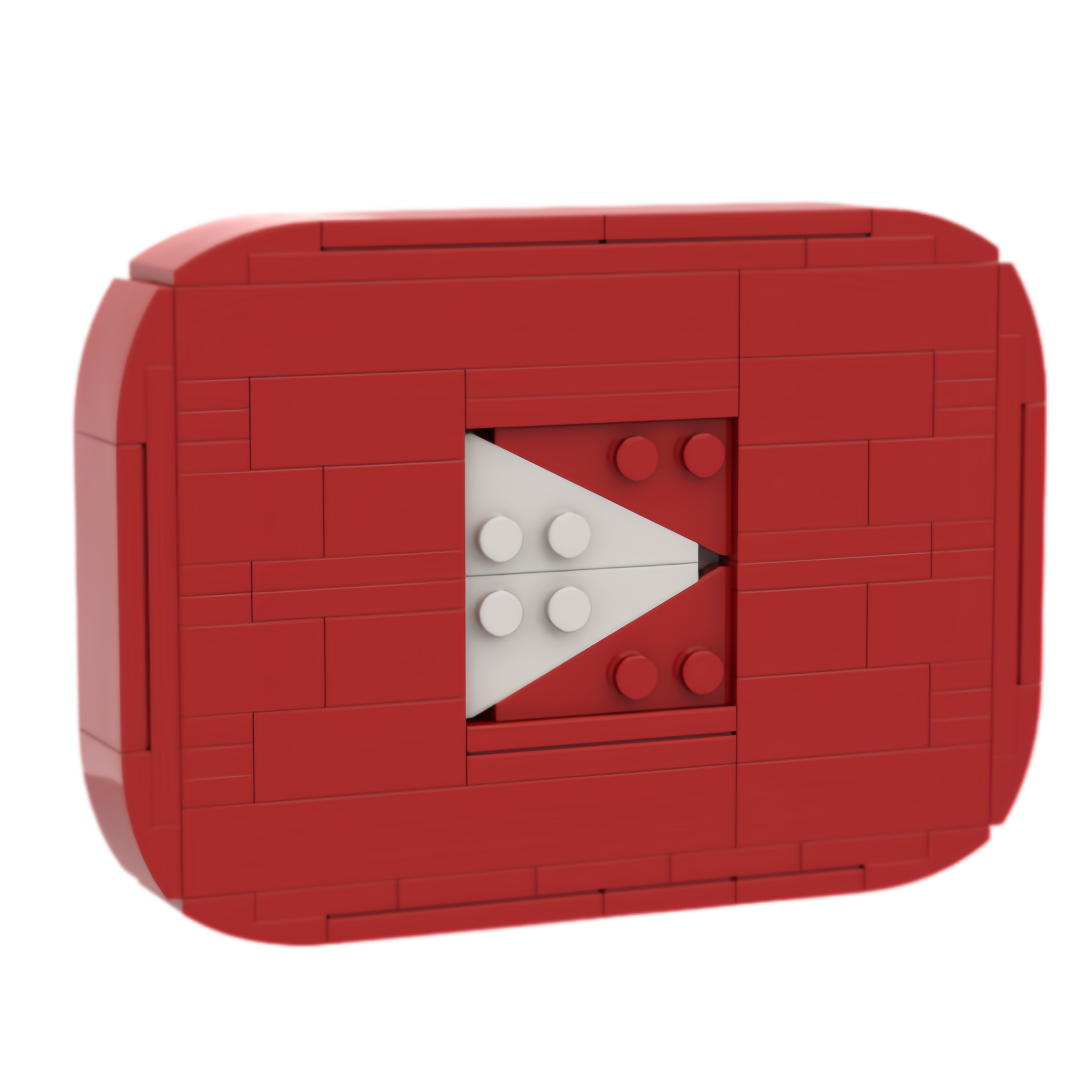 Custom Video Play Button Building Block Set– Mini Display Model