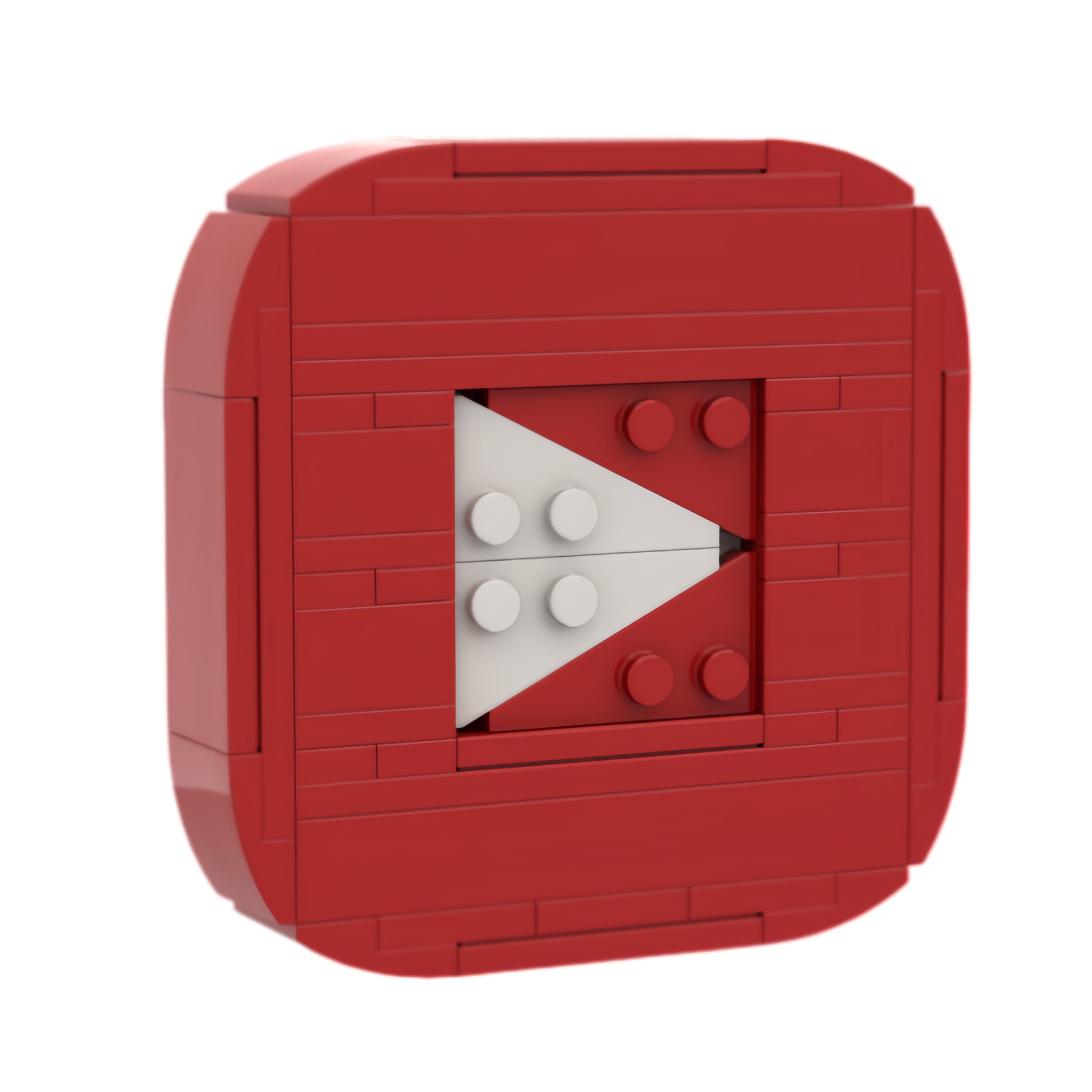 Custom Video Play Button Building Block Set– Mini Display Model