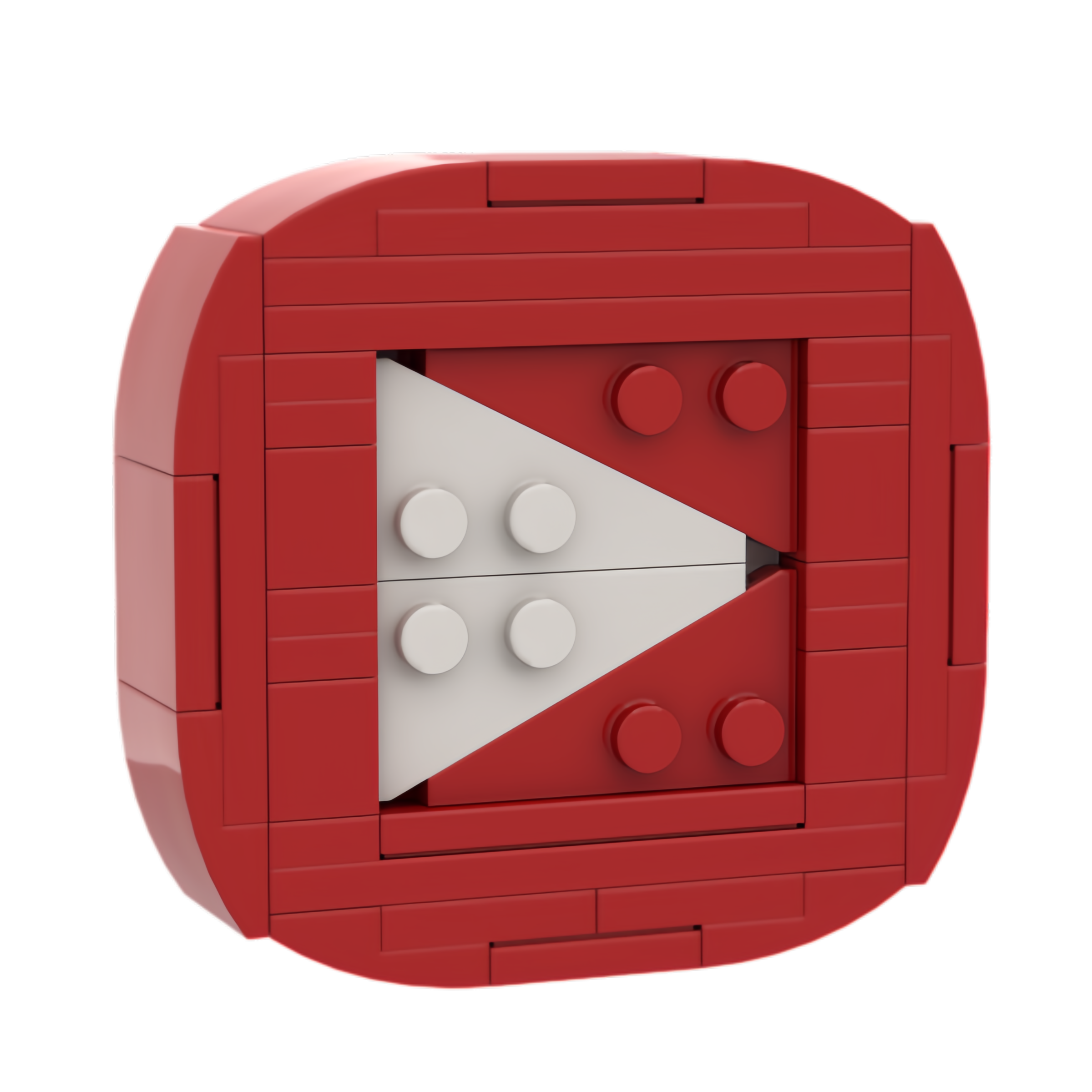 Custom Video Play Button Building Block Set– Mini Display Model