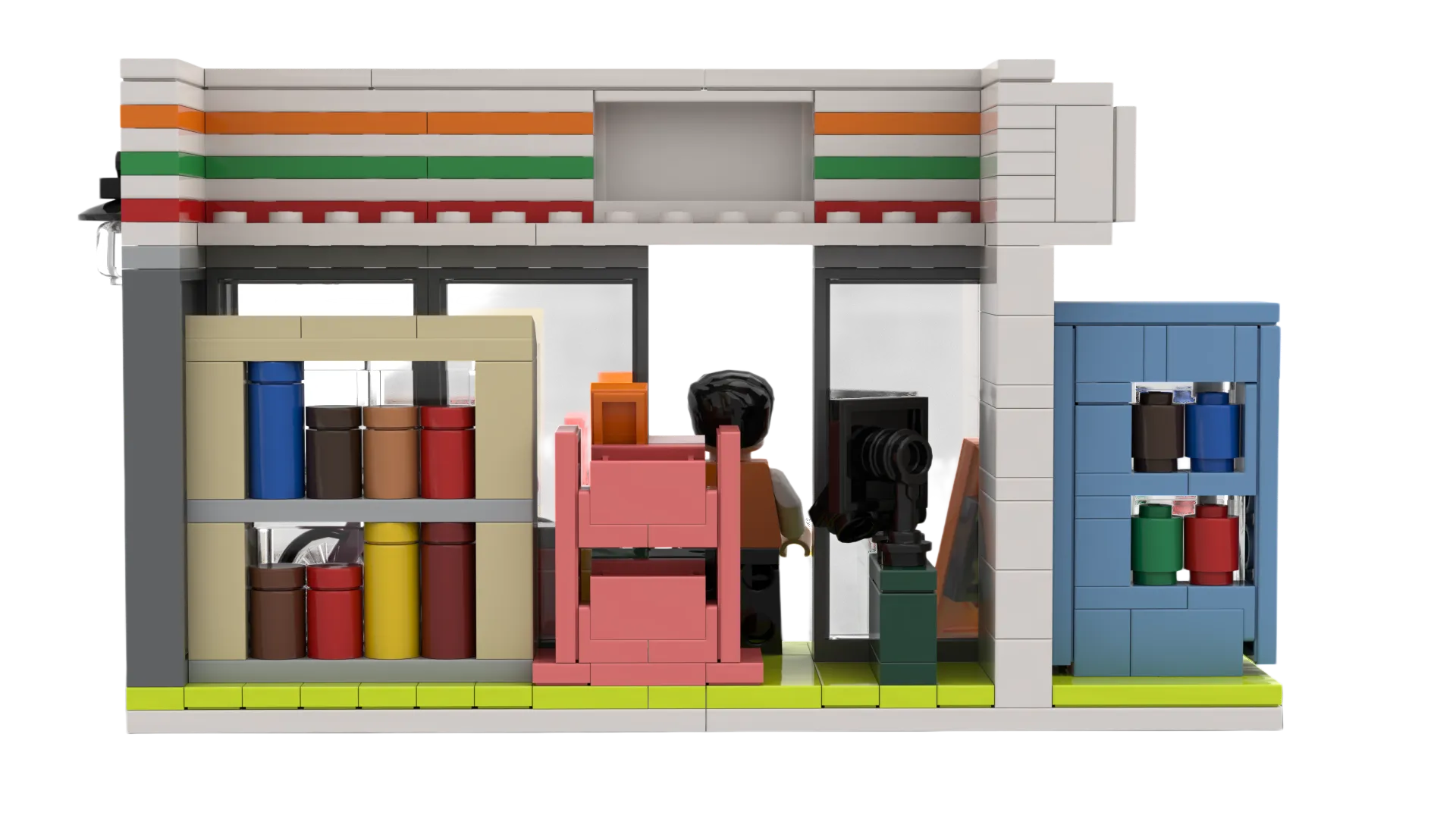 Custom Chain Supermarket Building Block Set | Convenience Store Merchandise & Promotional Gift Model
