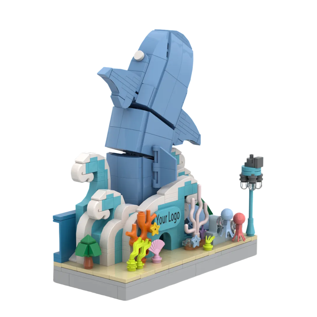 Custom Ocean Aquarium Building Block Set | Aquarium Souvenir, Theme Park Gift & Cultural Creative Merchandise