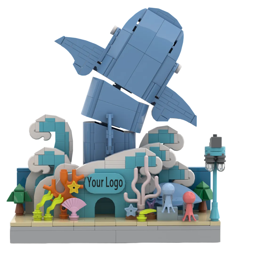 Custom Ocean Aquarium Building Block Set | Aquarium Souvenir, Theme Park Gift & Cultural Creative Merchandise