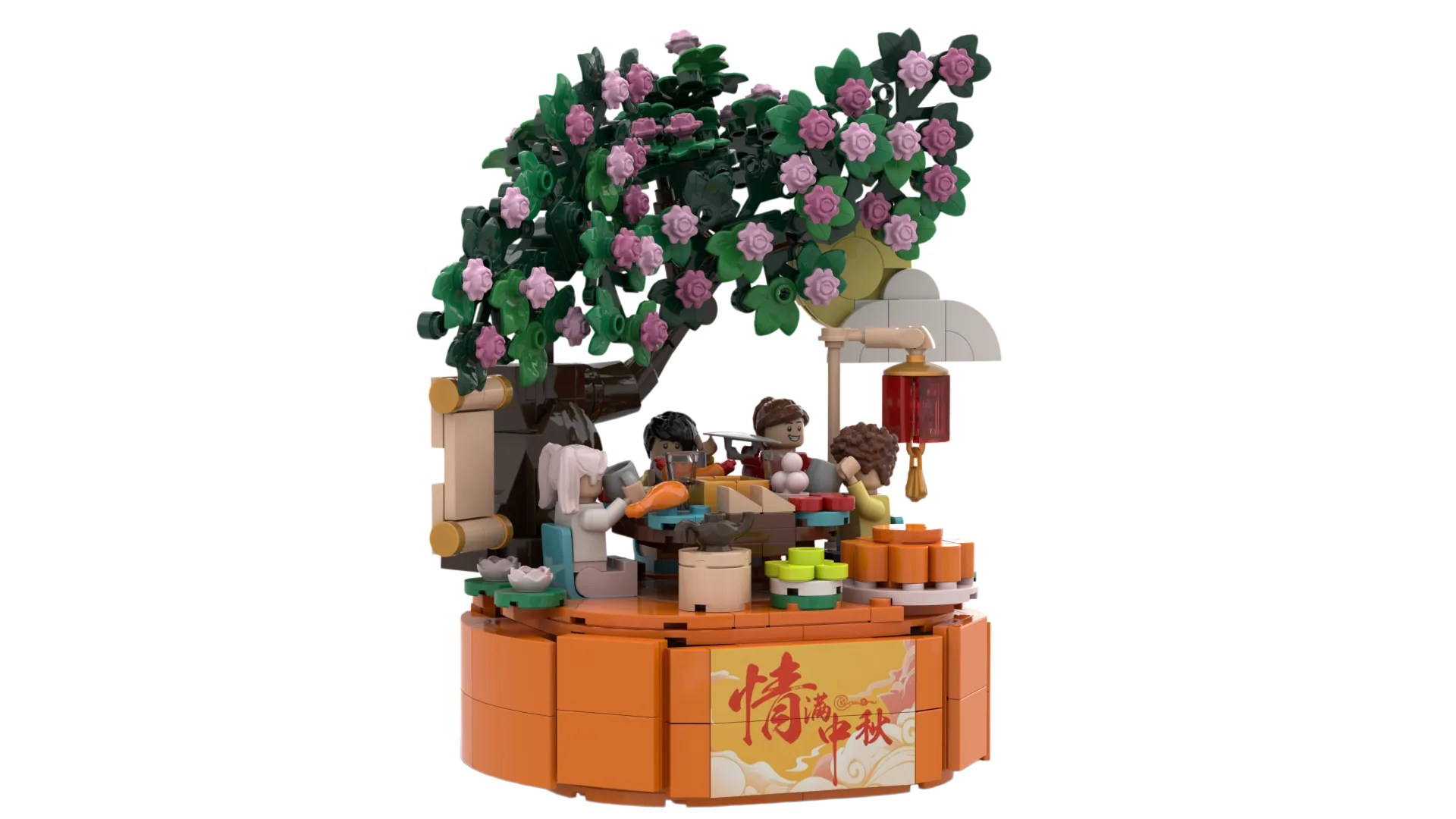 Mid-Autumn Festival Reunion Building Block Set | Cultural Creative Gift & Tourism Souvenir Collection