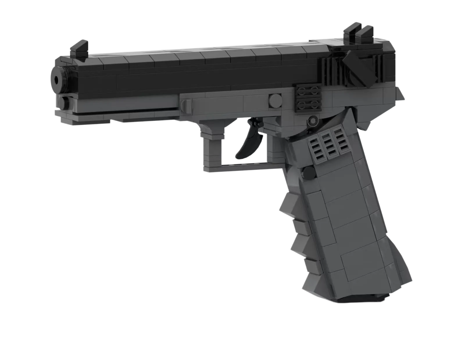 Custom Tactical Pistol Building Block Collection – Gaming Inspired Display Model Series