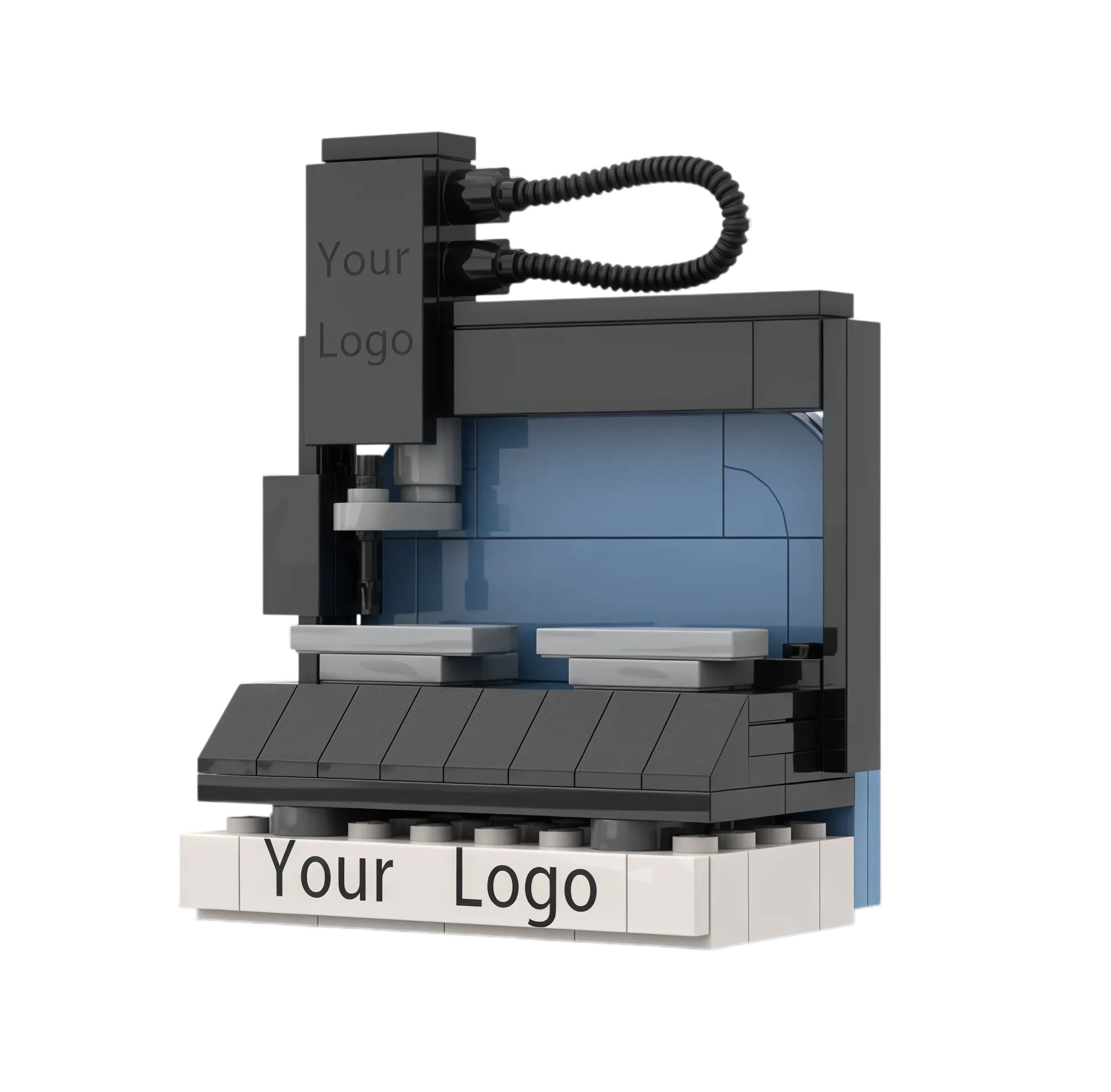 Custom Industrial Machinery Building Block Fridge Magnet | Exclusive Corporate Branding Souvenir