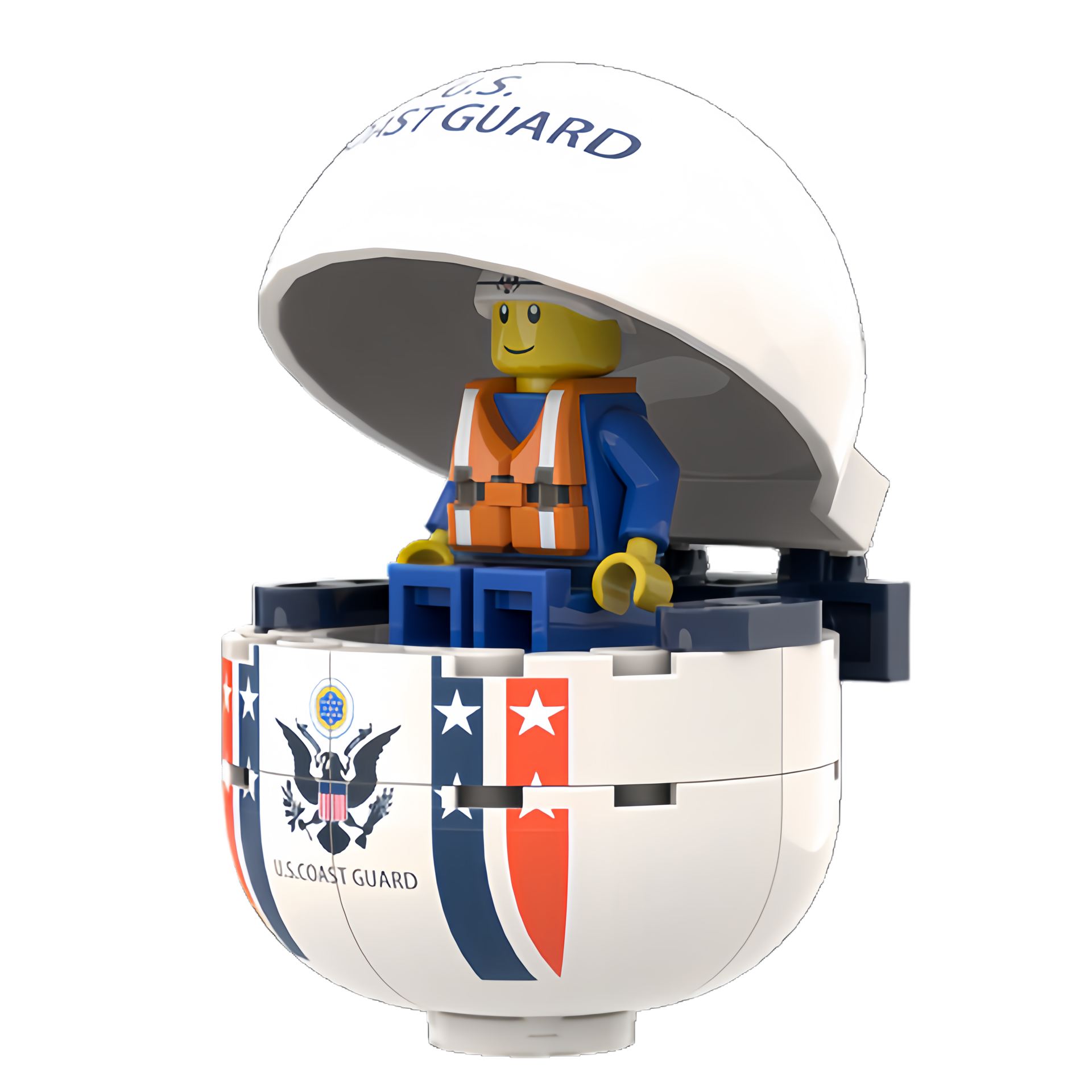 Custom Military Soldier Capsule Building Block Set -Custom Marine Minifigure Display Mode- OEM & ODM