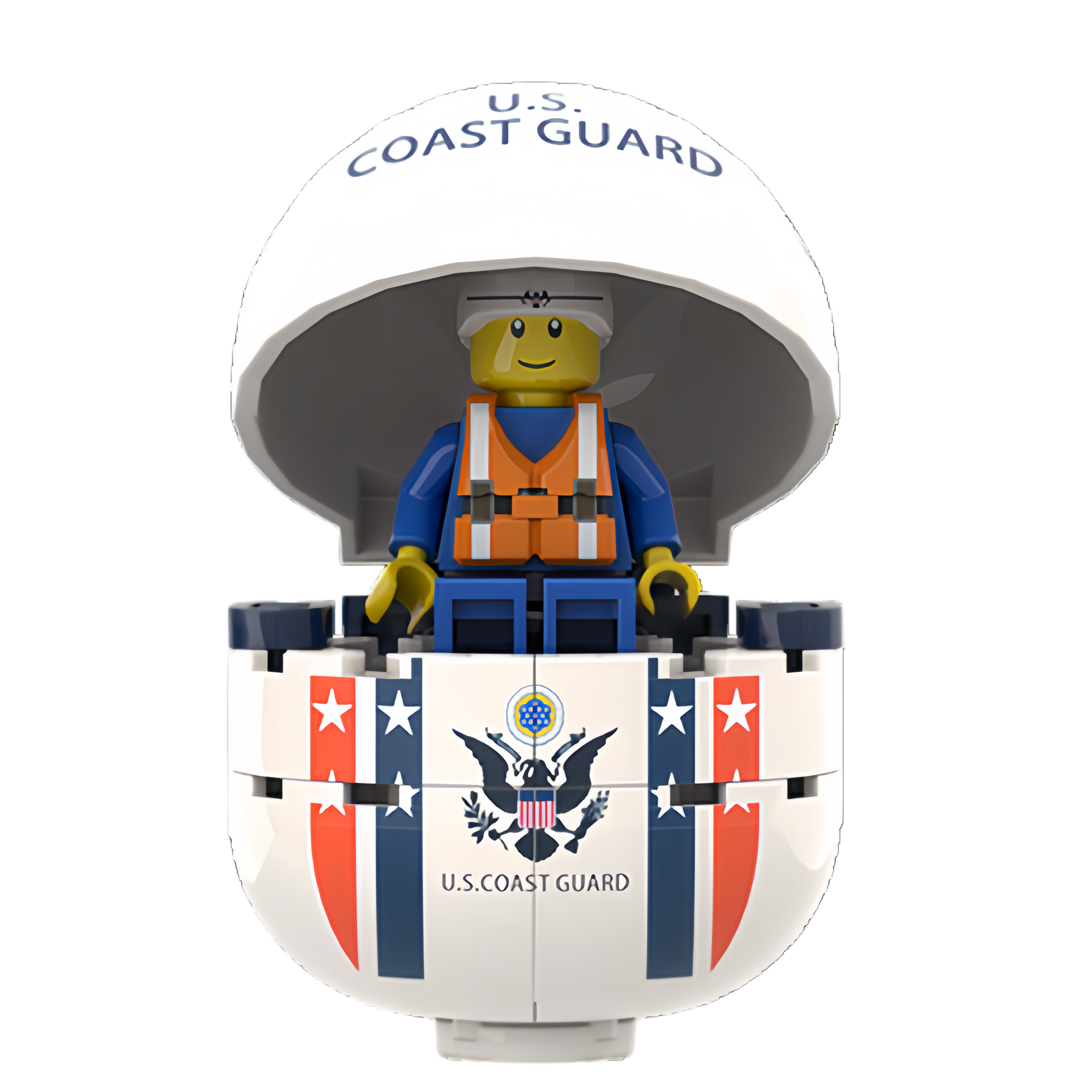 Custom Military Soldier Capsule Building Block Set -Custom Marine Minifigure Display Mode- OEM & ODM