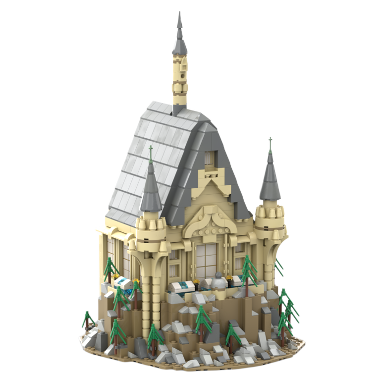 Custom Medieval Castle Tower Building Block Set-Royal Fortress Architecture Brick Model