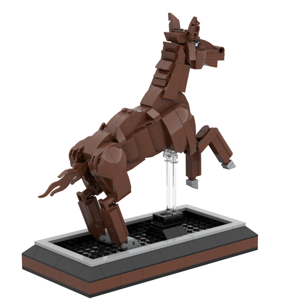 Custom Dragon Building Block Set – Galloping Horse Desk Display Collection