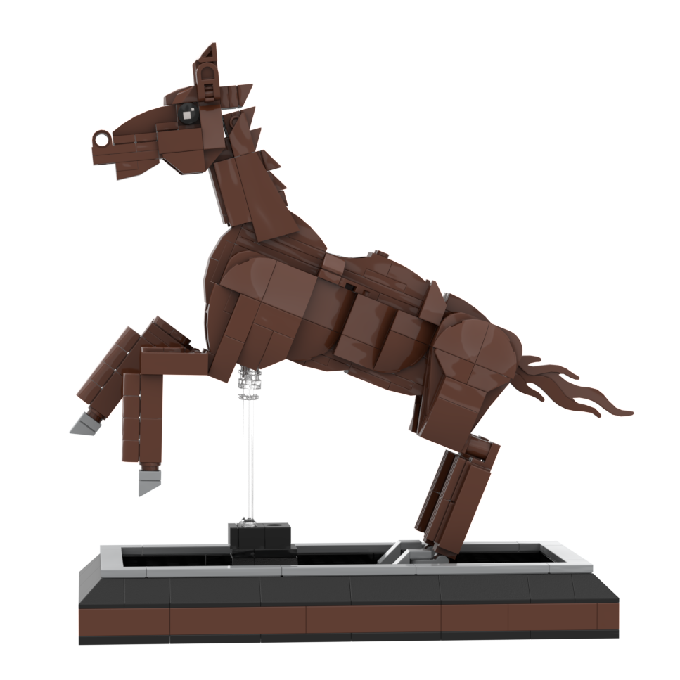 Custom Dragon Building Block Set – Galloping Horse Desk Display Collection
