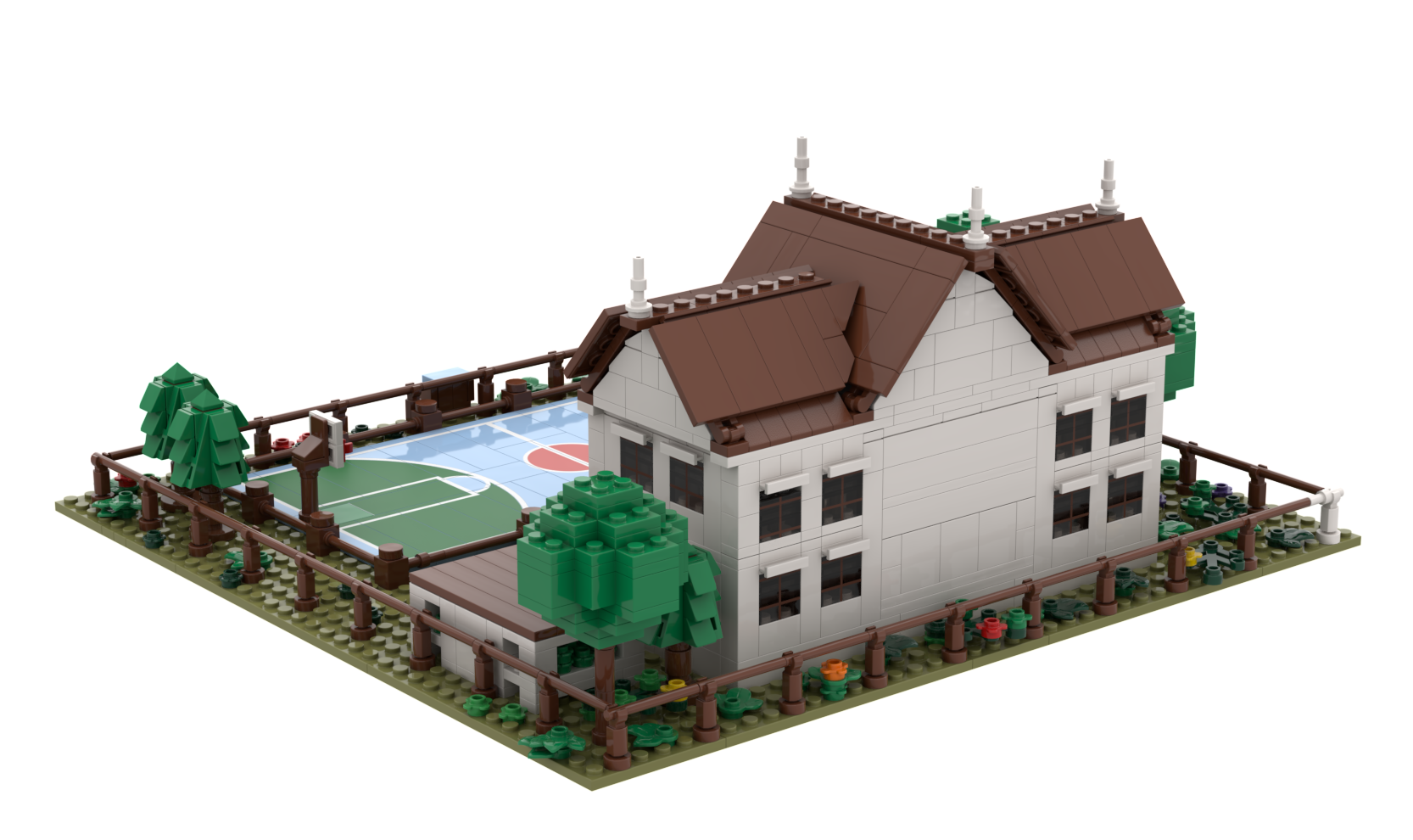 Custom School Building Block Set – Personalized Campus Scene Collection