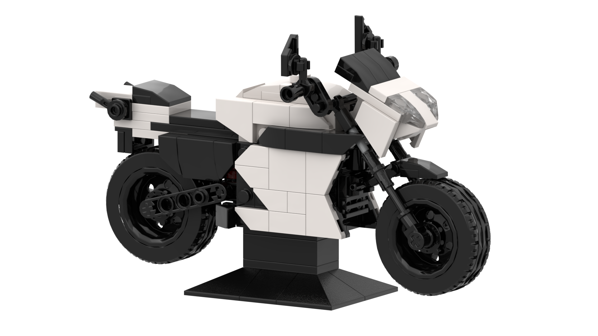 Custom Motorcycle Building Block Set – Miniature Sport Bike Display Model
