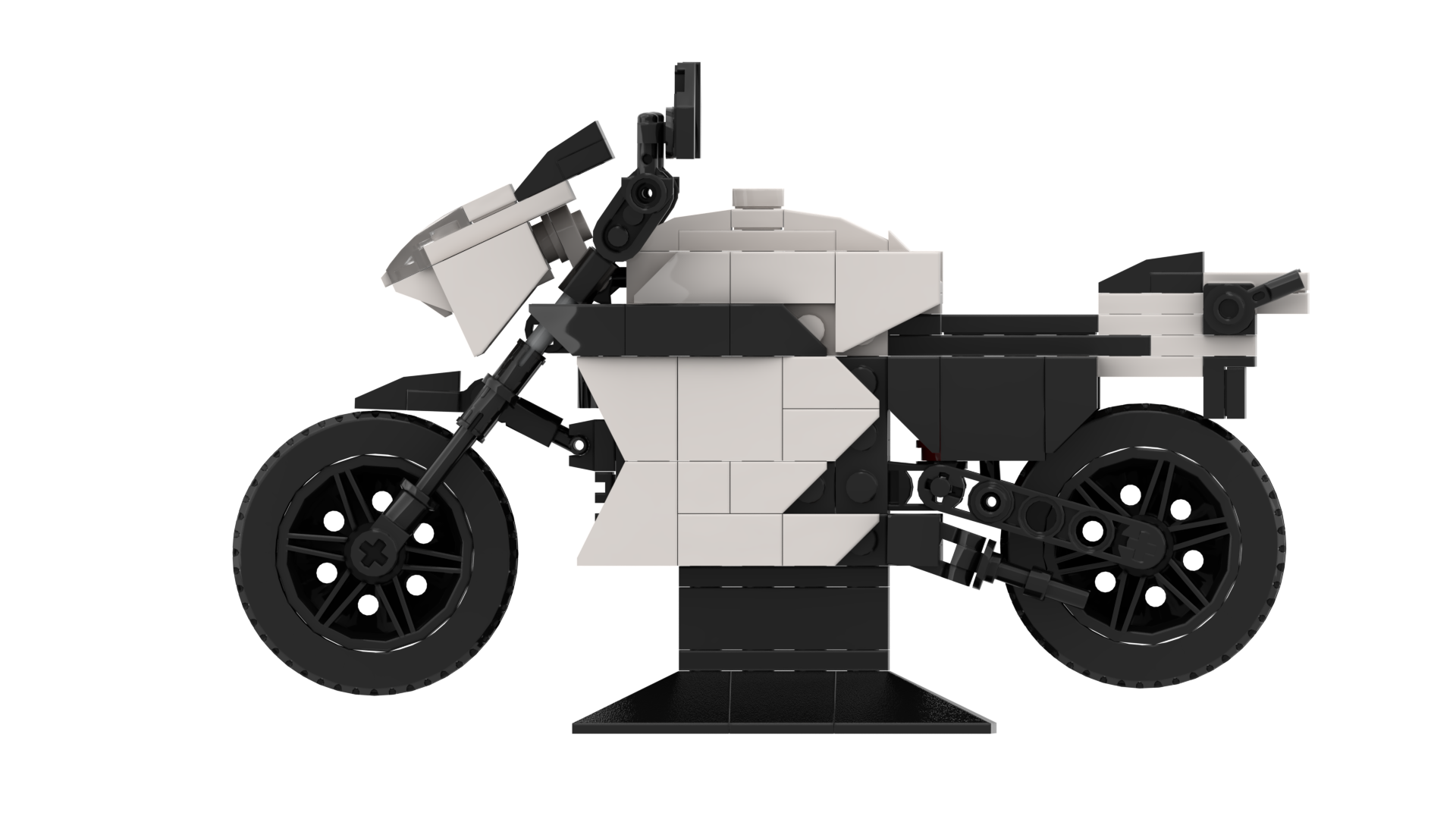 Custom Motorcycle Building Block Set – Miniature Sport Bike Display Model