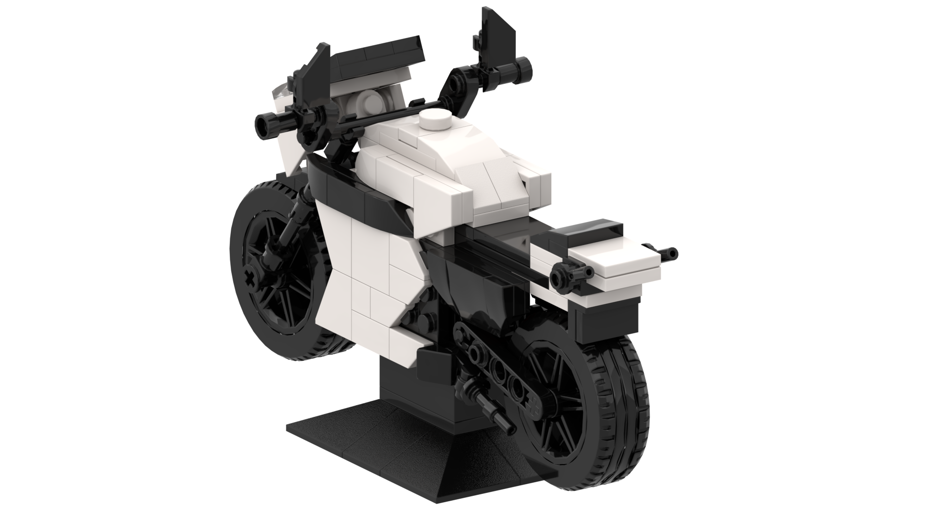 Custom Motorcycle Building Block Set – Miniature Sport Bike Display Model