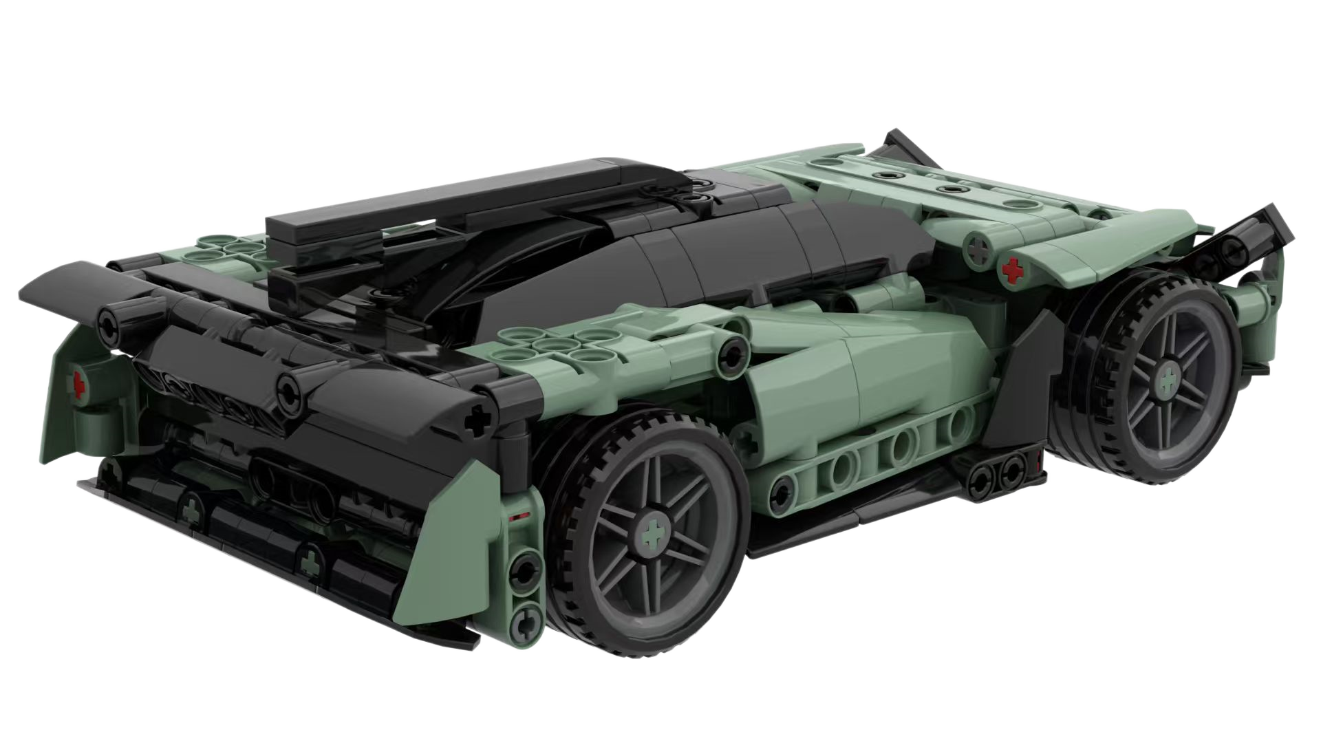 Custom Sports Car Building Block Set – Mini Supercar Brick Model
