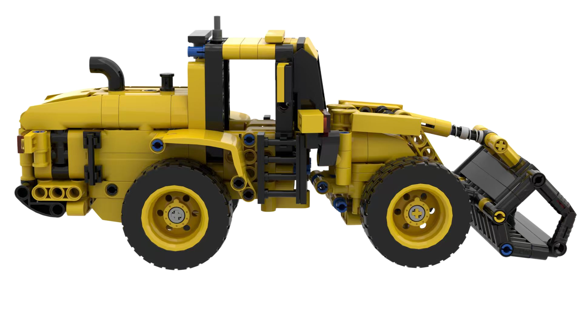 Custom Wheel Loader Building Block Set – Construction Machinery Model Collection