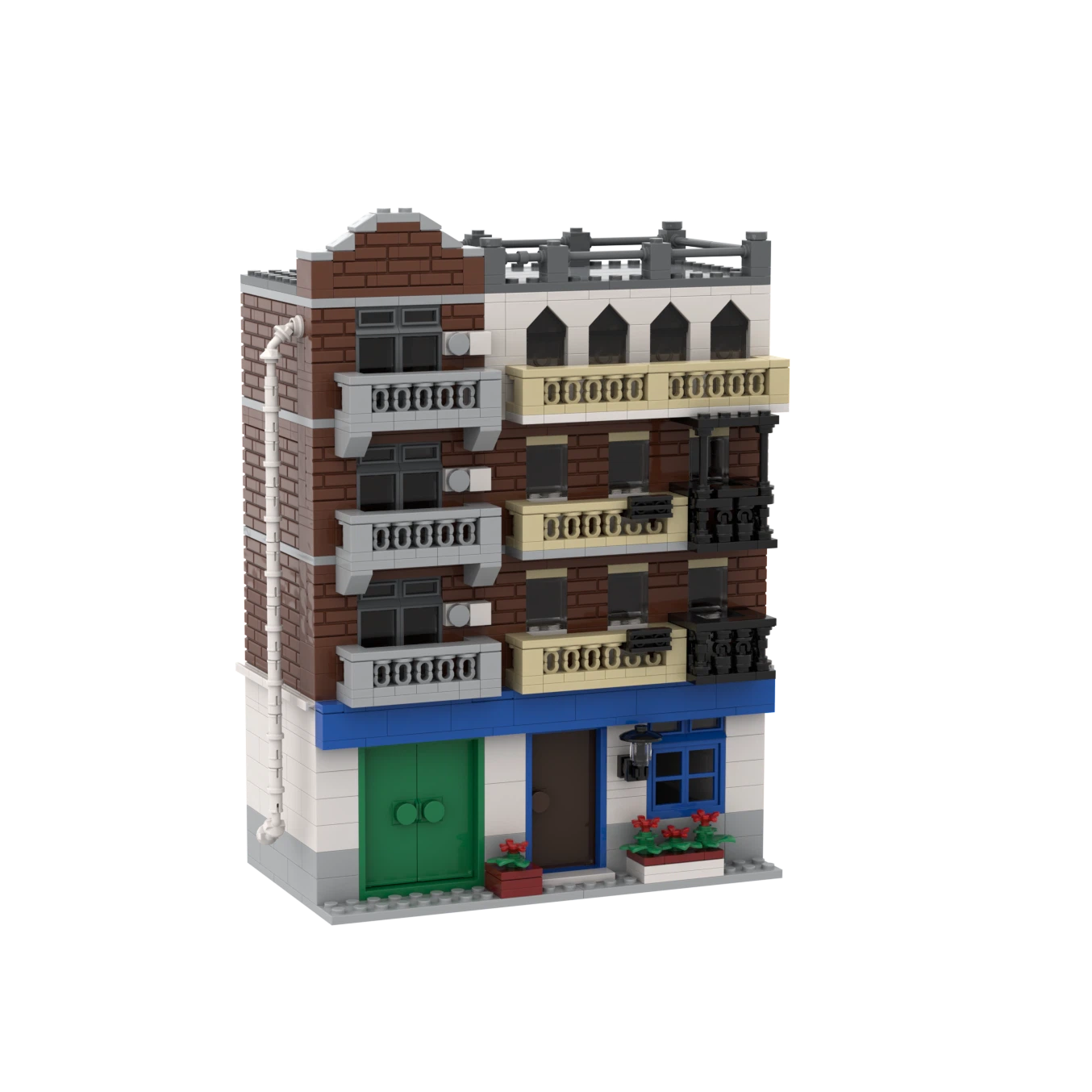 Custom Villa Building Block Set – Architectural House Brick Model Collection