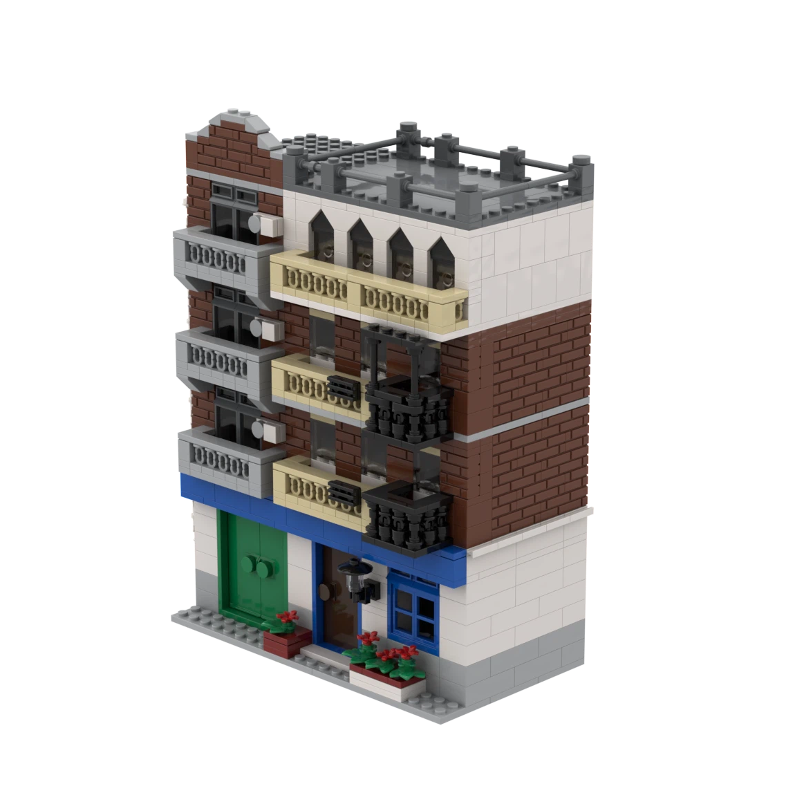 Custom Villa Building Block Set – Architectural House Brick Model Collection