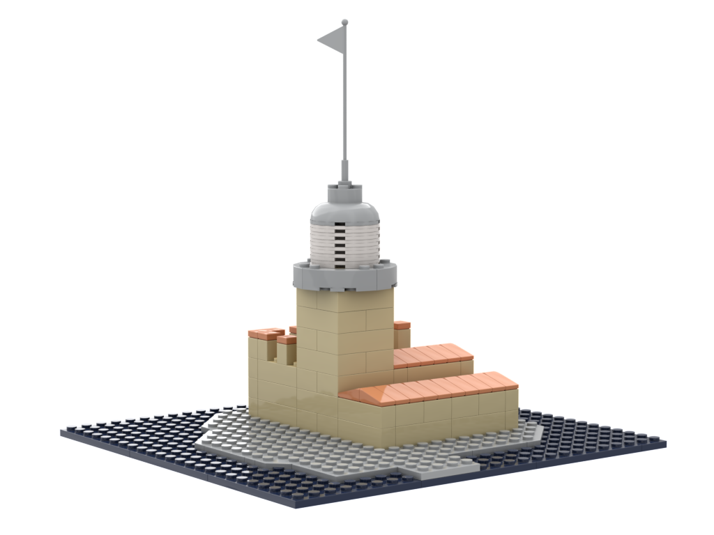 Custom Mini Tower Brick Model - Creative Architecture Building Block Display Set