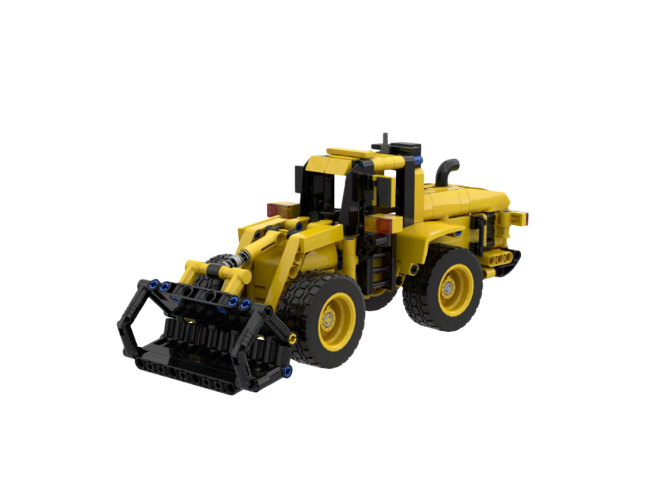 Custom Wheel Loader Building Block Set – Construction Machinery Model Collection