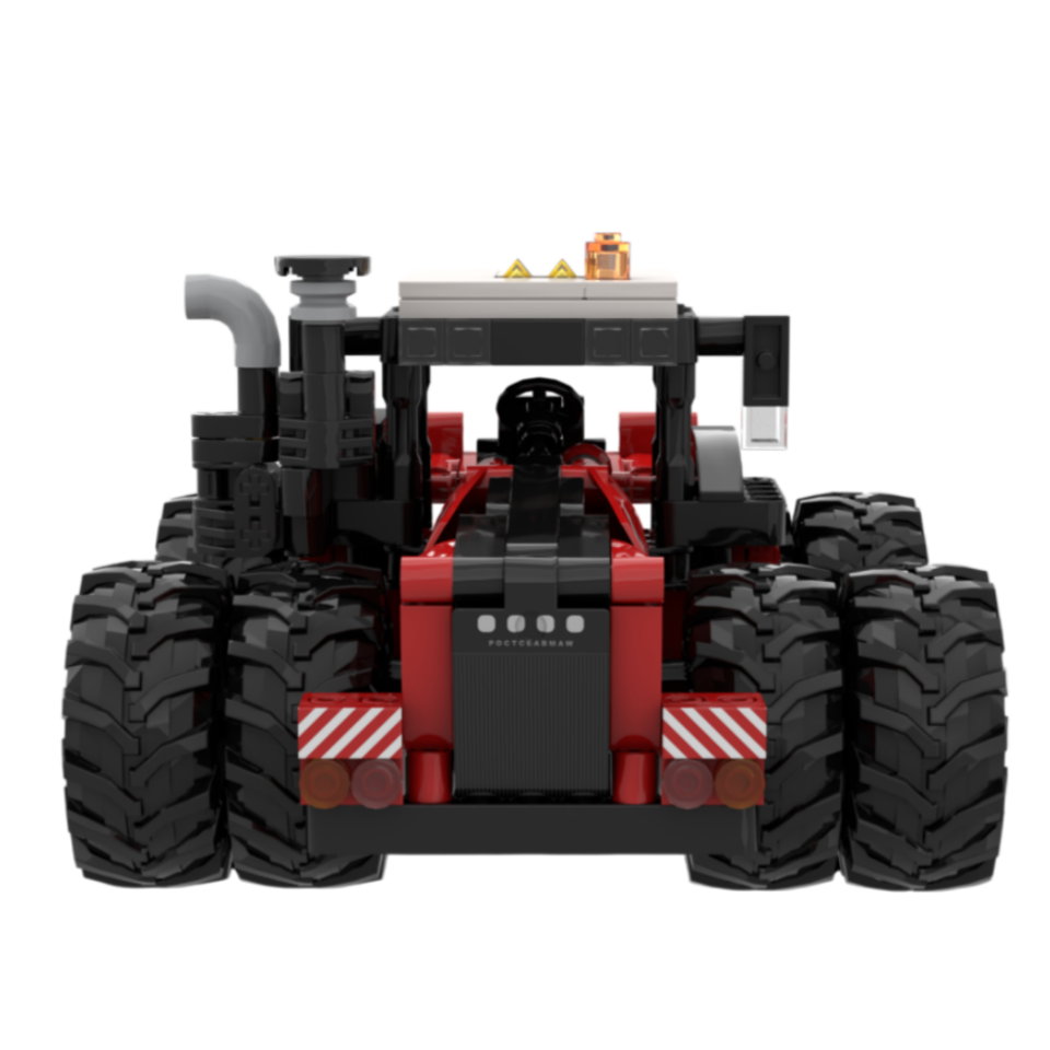 Custom Agricultural Tractor Building Block Set – Heavy Machinery Brick Model Collection