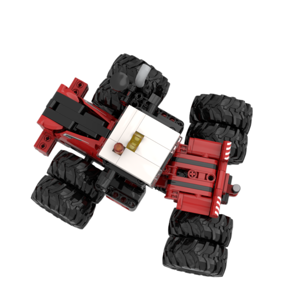Custom Agricultural Tractor Building Block Set – Heavy Machinery Brick Model Collection
