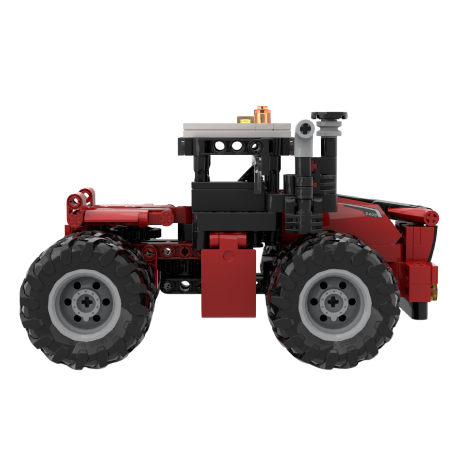 Custom Agricultural Tractor Building Block Set – Heavy Machinery Brick Model Collection