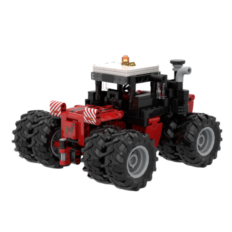 Custom Agricultural Tractor Building Block Set – Heavy Machinery Brick Model Collection