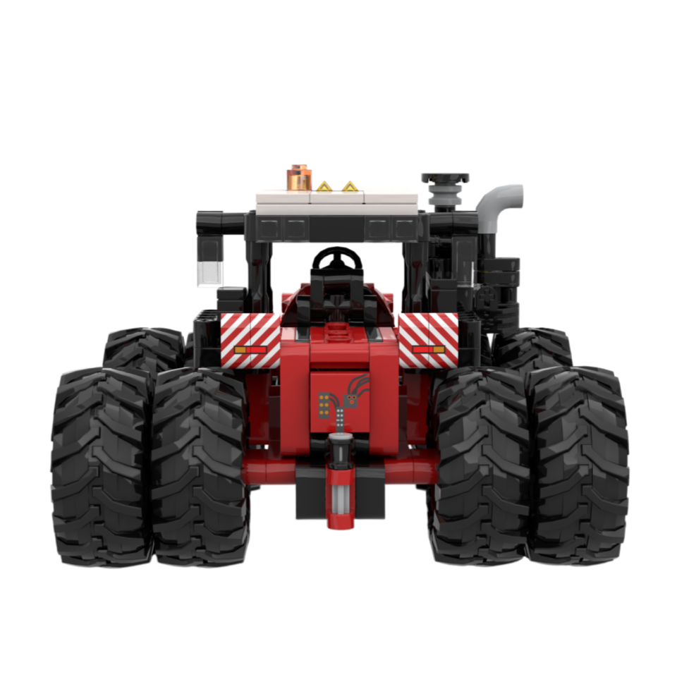Custom Agricultural Tractor Building Block Set – Heavy Machinery Brick Model Collection
