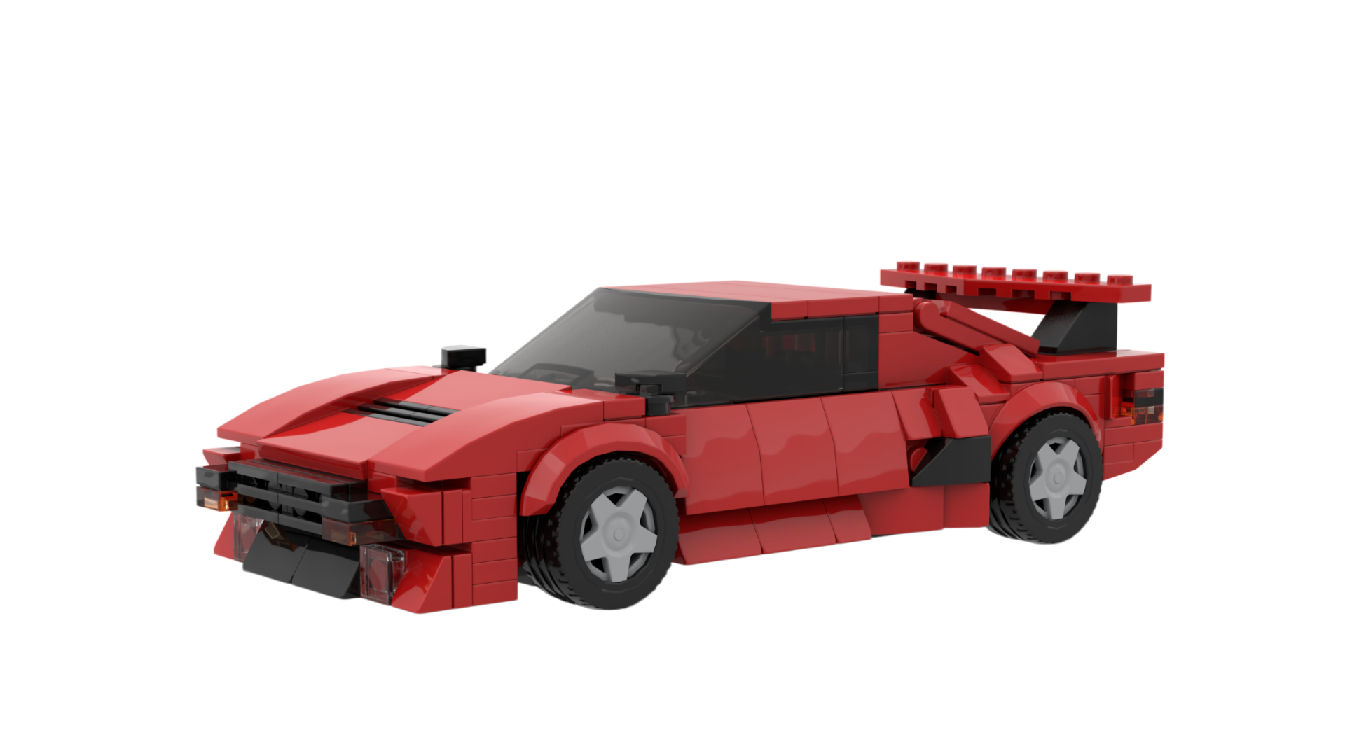 Black Supercar Building Block Set – Sports Car MOC Model Collection