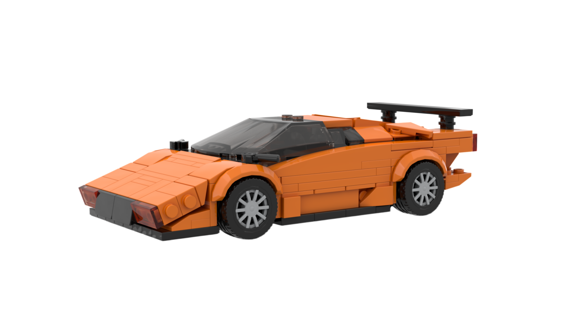 Black Supercar Building Block Set – Sports Car MOC Model Collection