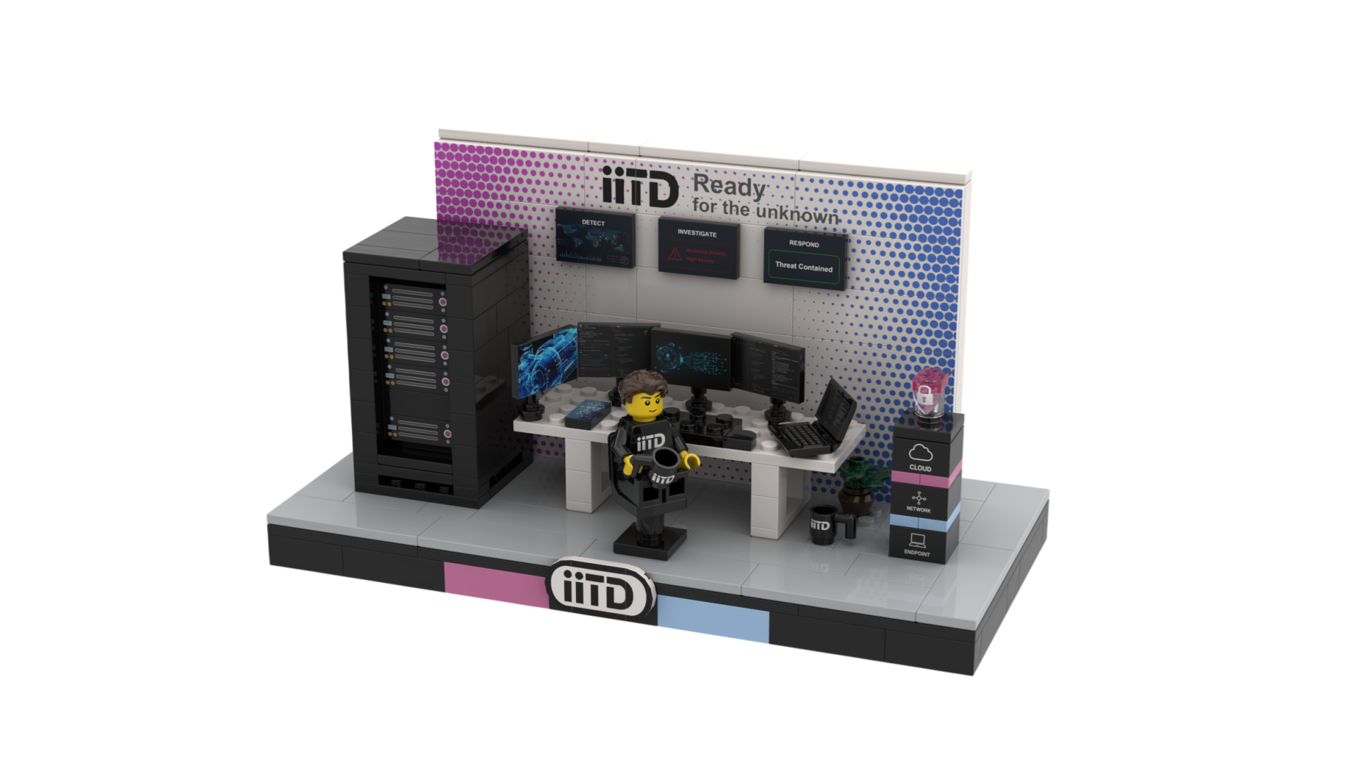 Custom Cybersecurity SOC Building Block Gifts – Mini Security Operations Center Brick Model