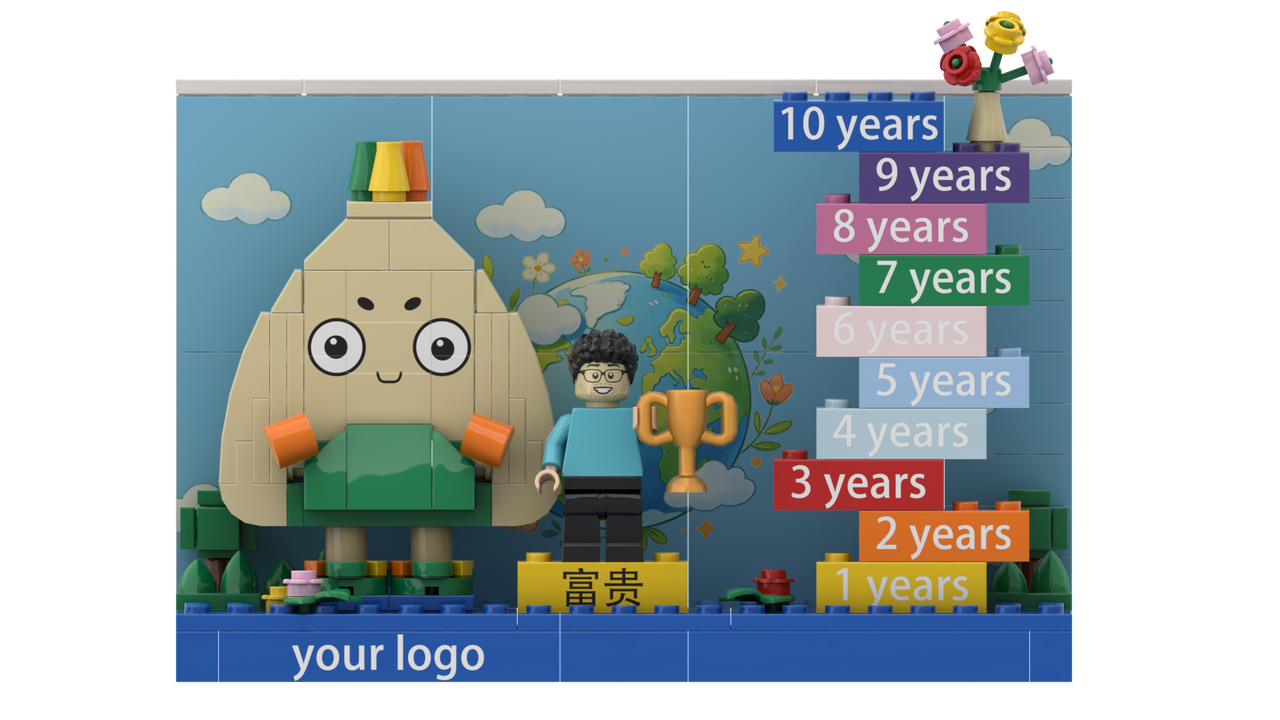 Custom Corporate Building Blocks – MOC Business Commemorative Model for OEM & ODM Building Blocks