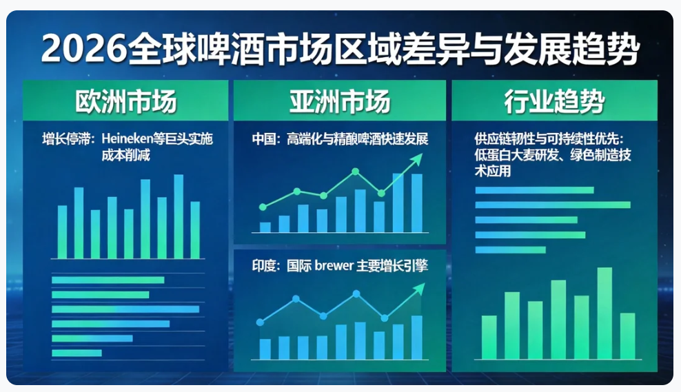 Global Beer Report 2026: Asia's Rise, Europe's Stagnation, and the Race for Sustainability