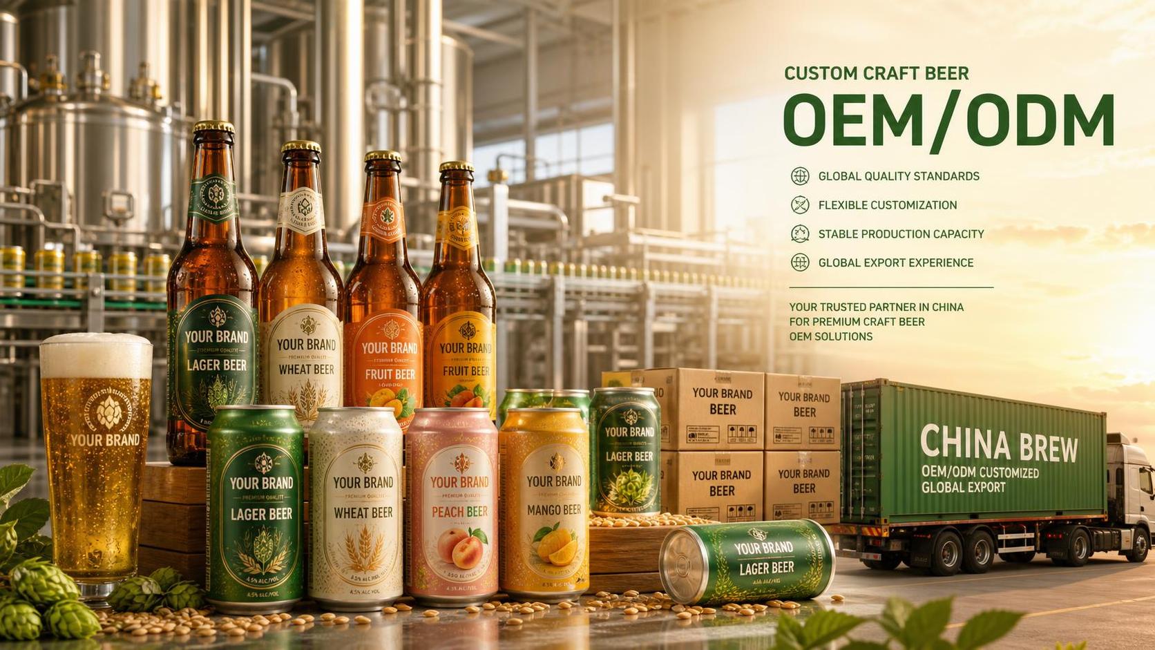 Can a China Beer Factory Support Craft Beer Customization for Overseas Brands?