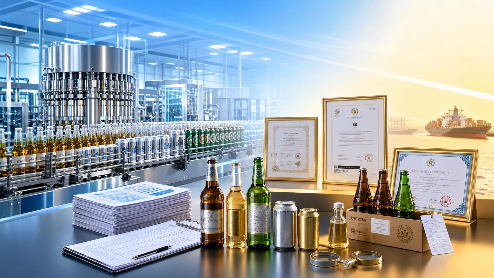 What Certifications Should a Chinese Beer Factory Have for International Supply?