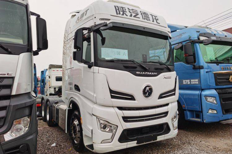 شاحنة Shaanxi Automobile Delong X6000 الثقيلة، 610hp، 6x4، ناقل حركة أوتوماتيكي AMT، دفع مزدوج، شاحنة جر مستعملة بمحرك Weichai.