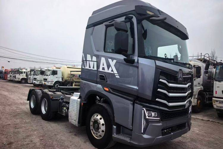 Camion lourd HOWO Max, 480 chevaux, tracteur 6x4, double entraînement, tracteur MAN d'occasion.
