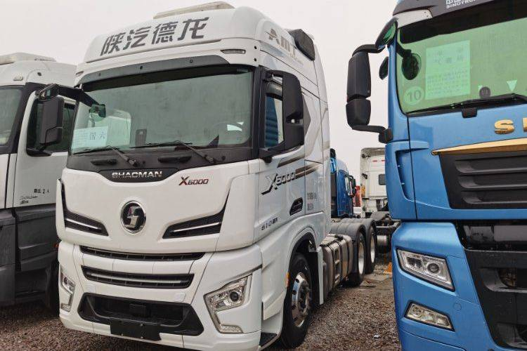 Caminhão pesado Shaanxi Automobile Delong X6000, 610hp, 6x4, transmissão automática AMT, dupla tração, cavalo mecânico usado Weichai.